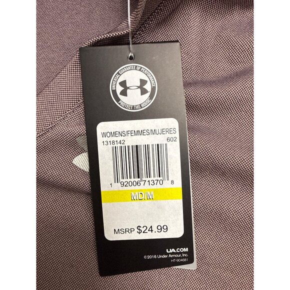 Under Armour Women’s Purple Short Sleeve V-Neck T-Shirt Size M - New - Picture 8 of 11
